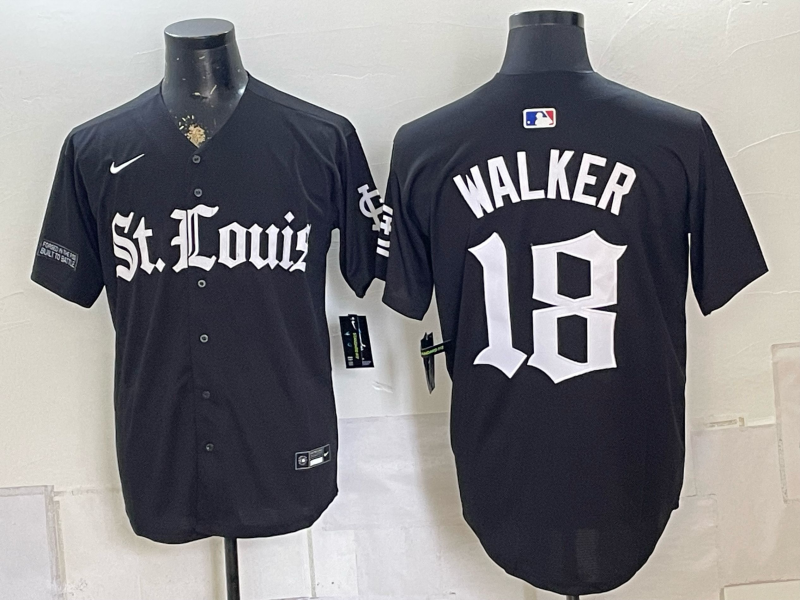 Men 2026 St.Louis Cardinals #18 Walker black Nike MLB Jersey 0826001->st.louis cardinals->MLB Jersey